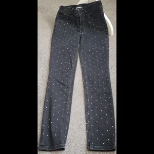 Express - High-Rise Black Gem Jeans - 2R